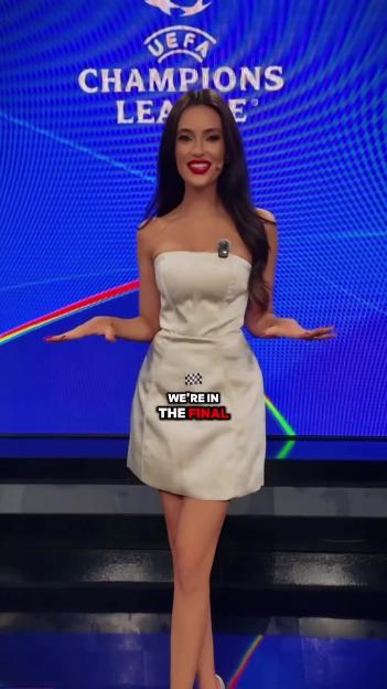 Albanian Beauty Laura Woods Turns Heads in Stunning Champions League Outfit, Fans Say She’s ‘Gorgeous as Always’