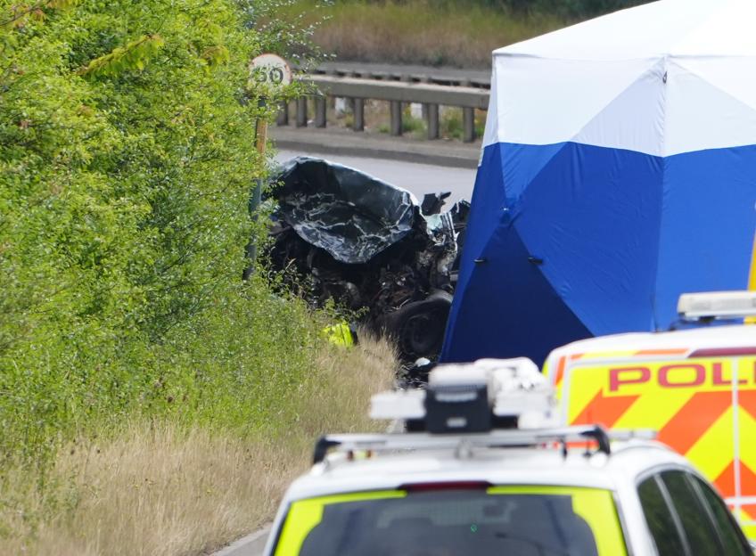 Crash on A66 South Bank