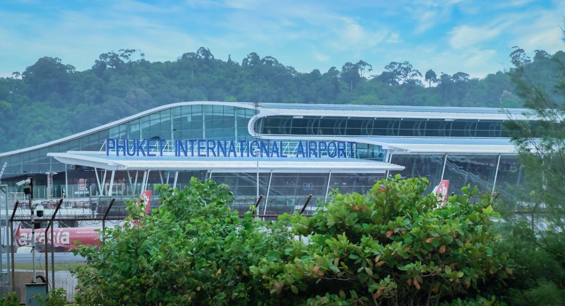 Phuket International Airport terminal building.