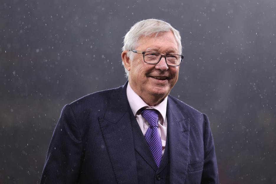 Sir Alex Ferguson at Old Trafford.