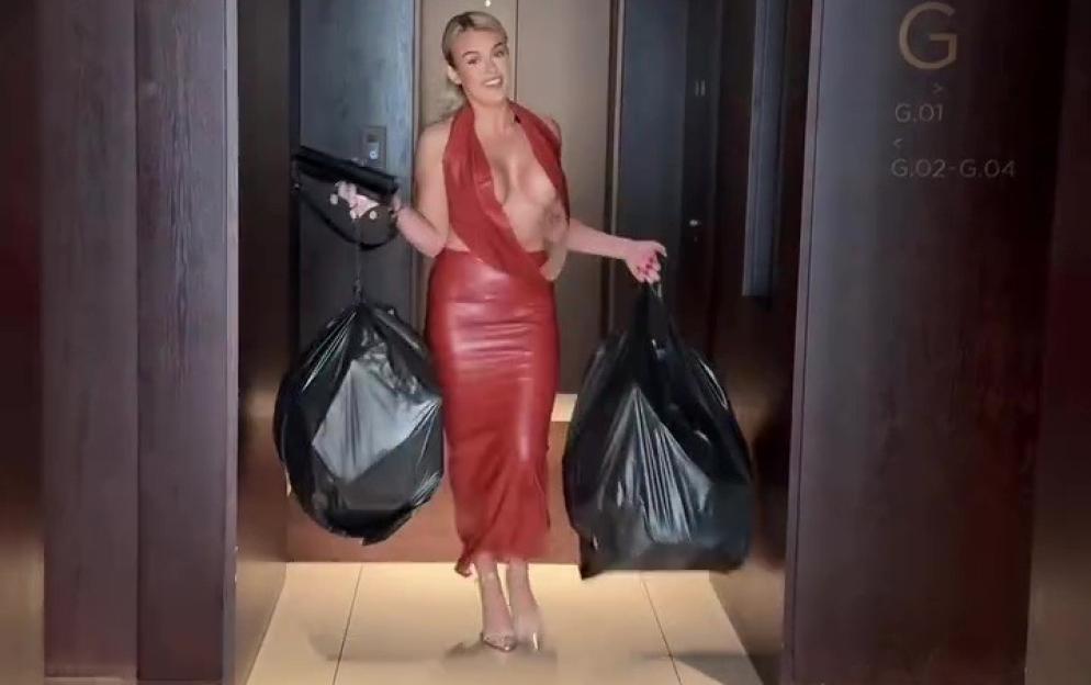 'Did She Really Wear That Around Her Brother? Fans React to Tallia Storm’s Bold Top While Taking Out the Trash!'