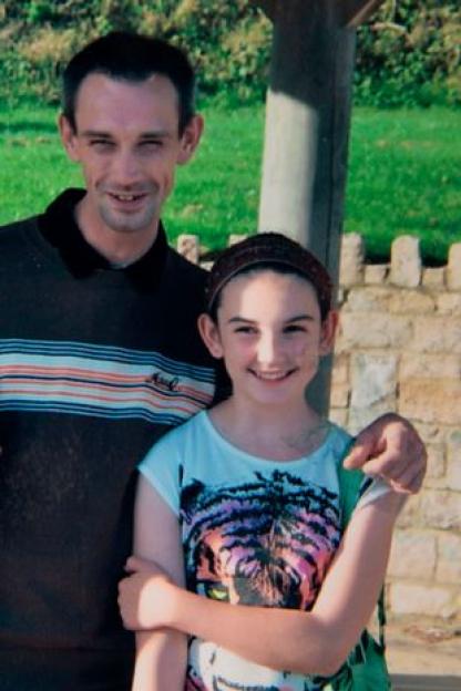 Lauren-Eden Penn with her father Shaun Dallison.