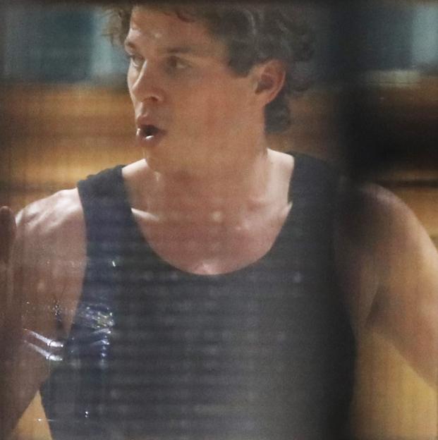 EXCLUSIVE PHOTOS ALL ROUND..£200 MIN FEE FOR THE SET...THE STRICTLY COME DANCING REHEARSAL STUDIO WAS VERY STEAMY TODAY WITH ALL THE SWEAT COMING FROM KATYA JONES AND LEWIS COPE AS THEY REHEARSE FOR OVER 9 HOURS FOR THE STRICTLY COME DANCING TOUR WH