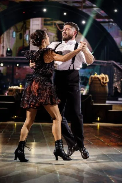 John Nellis and Katya Jones performing a routine on Strictly Come Dancing.
