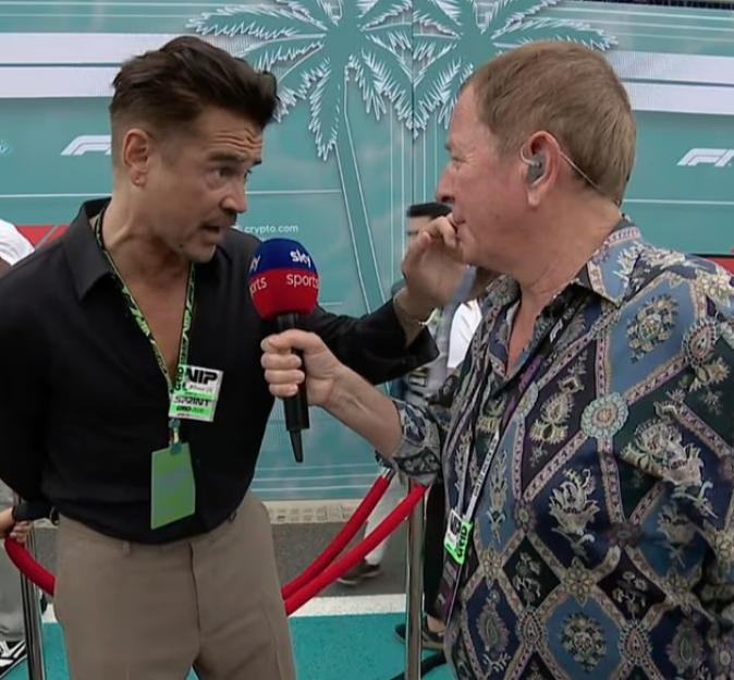 'F1 Fans Go Wild Over Colin Farrell's Hilarious Miami GP Interview About His ‘Dodgy Hotel’ Adventures!'