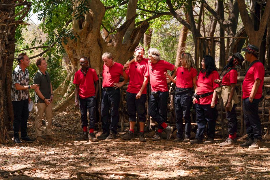 Mo Farah, Harry Redknapp, Adam Thomas, Jimmy Bullard, Ashley Roberts, Scarlett Moffatt, Sinitta and Craig Charles with Ant and Dec on "I'm A Celebrity... Get Me Out Of Here! South Africa."