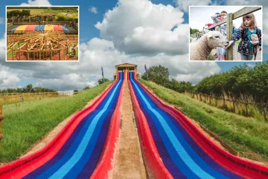 UK's Longest Mega Tube Slide is Back for Summer Fun with Thrilling 200ft Double-Rider Flumes!