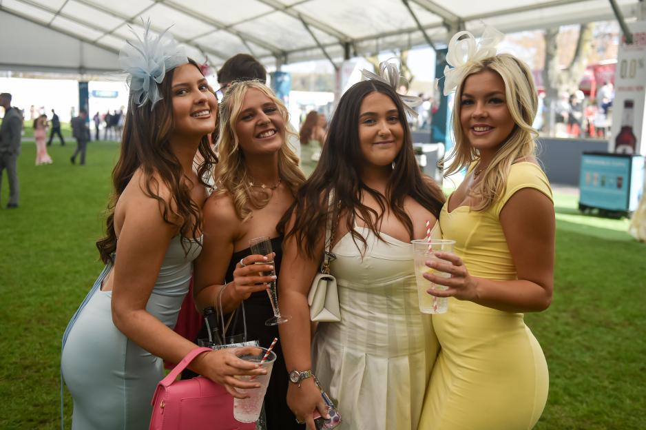 Ladies Enjoying Day Two Of The Aintree Grand National Festival 2025 - 04 Apr 2025