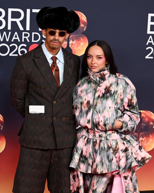 Jordan Stephens and Jade Thirlwall at The BRIT Awards 2026.