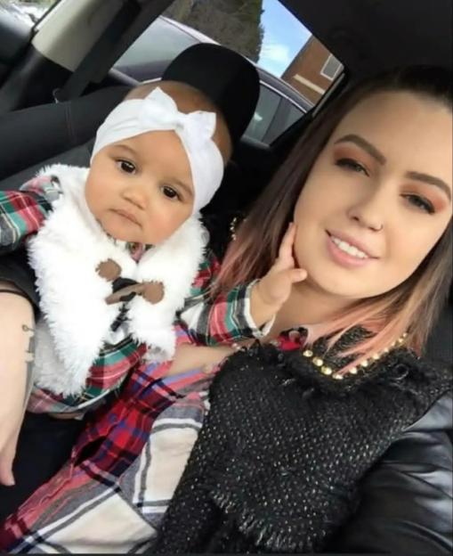 Katlyn Sale with her daughter Milani.