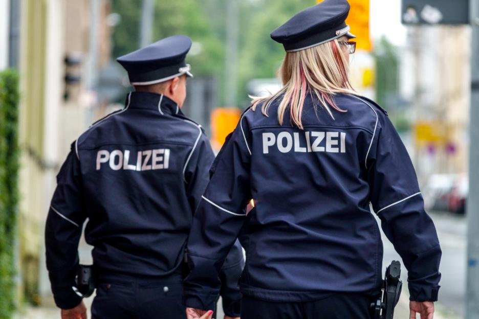 German Police Two police officer Germany