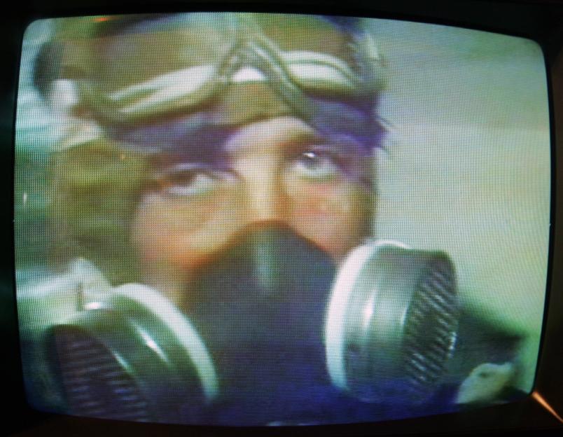 A tv monitor at Chernobyl's catastrophe