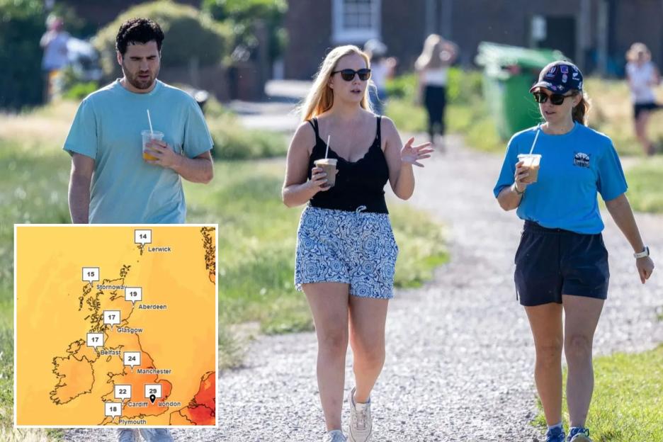Britain Sizzles: Expect 29°C Today, Soaring to a Stunning 34°C in Days—Hotter than Ibiza & Barcelona!