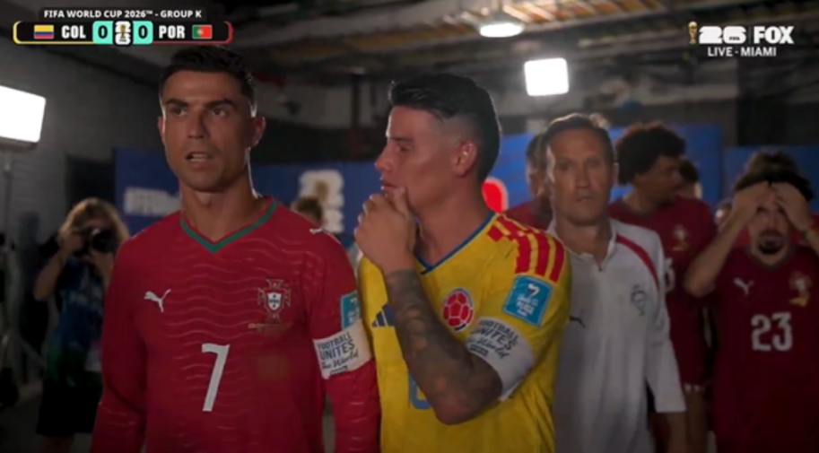 'Goosebumps Galore: Cristiano Ronaldo and James Rodriguez Reunite in a World Cup Moment!'