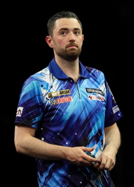 Nathan Aspinall at the 2026 Premier League Darts Final.