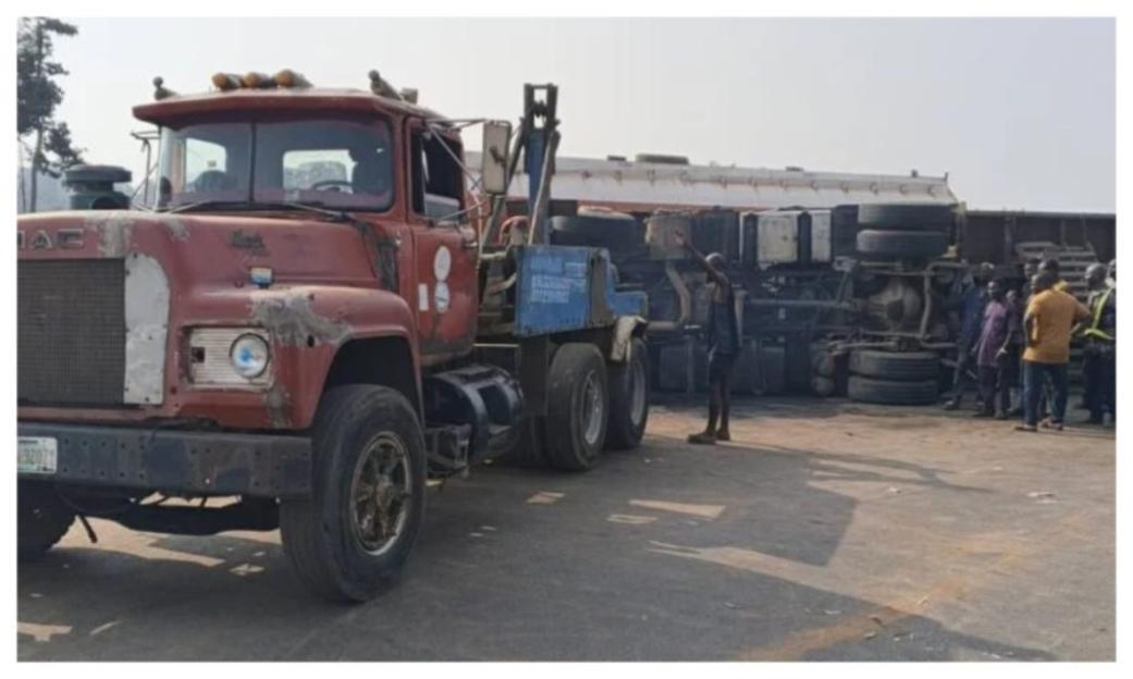 Another view of stranded motorists