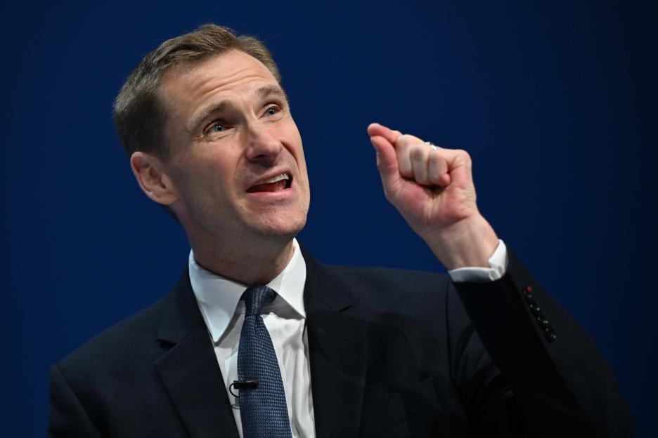 Chris Philp speaking at the Conservative Party Annual Conference 2025.