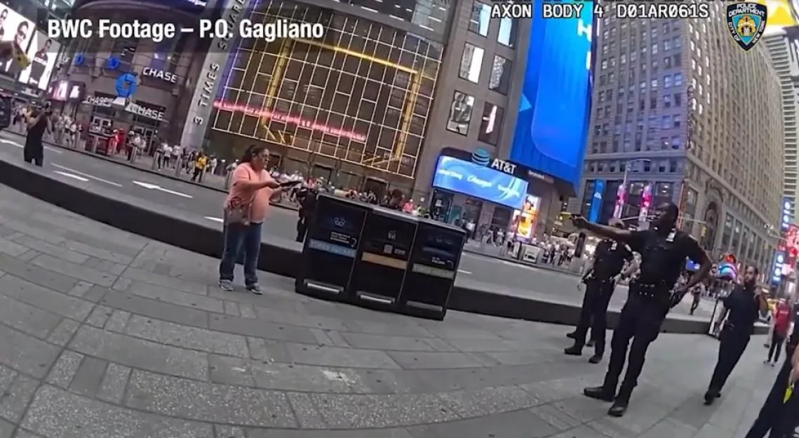 Harrowing new bodycam footage reveals moment cops fatally shoot knife-wielding woman after deadly Times Square stabbing