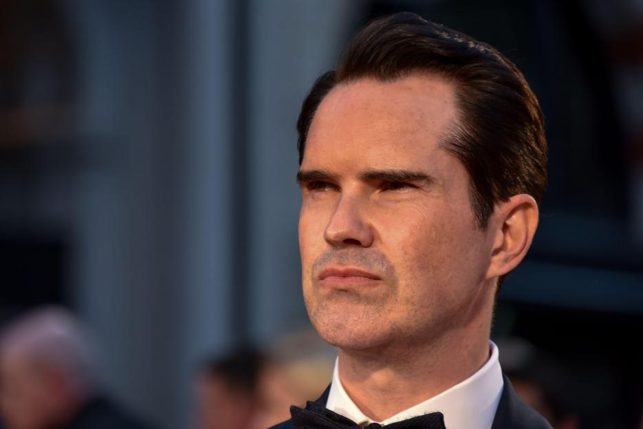 Jimmy Carr in a tuxedo at a film festival.