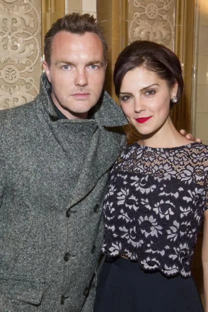 Ciaran McMenamin and Annabel Scholey at the 'High Society' play after-party.