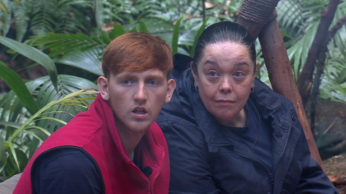 Angry Ginge and Lisa Riley on 'I'm a Celebrity... Get Me Out of Here!'