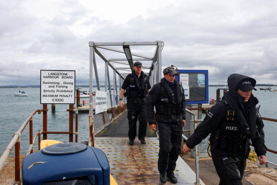 DANNY TOMMO PORTSMOUTH MIGRANT BOAT STANDOFF