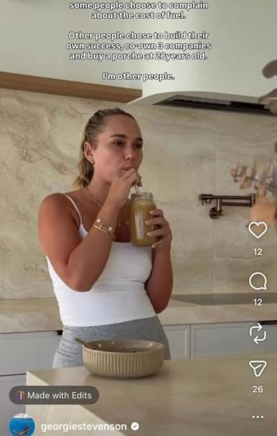 Wellness Influencer Faces Backlash for Flaunting 'Porsche at 28' Amid Fuel Crisis Struggles