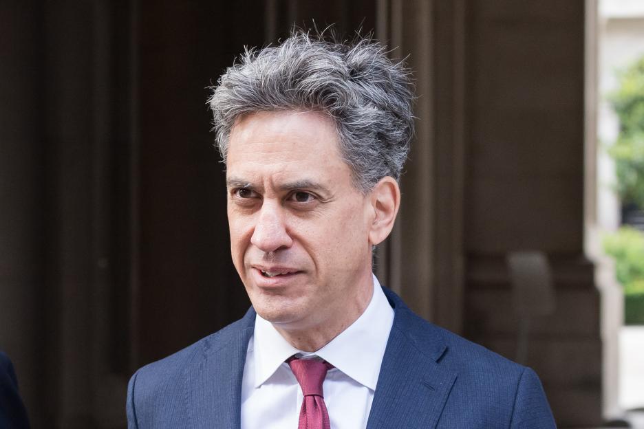 Secretary of State for Energy Security and Net Zero Ed Miliband arriving in Downing Street.