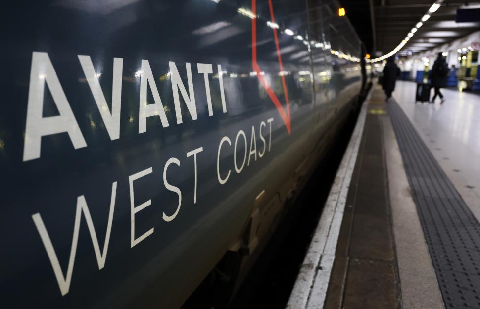 An Avanti West Coast train at Euston Station.