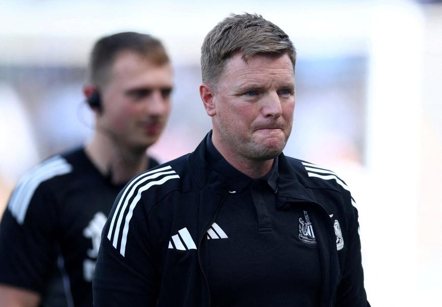 Newcastle United manager Eddie Howe before a Premier League match.