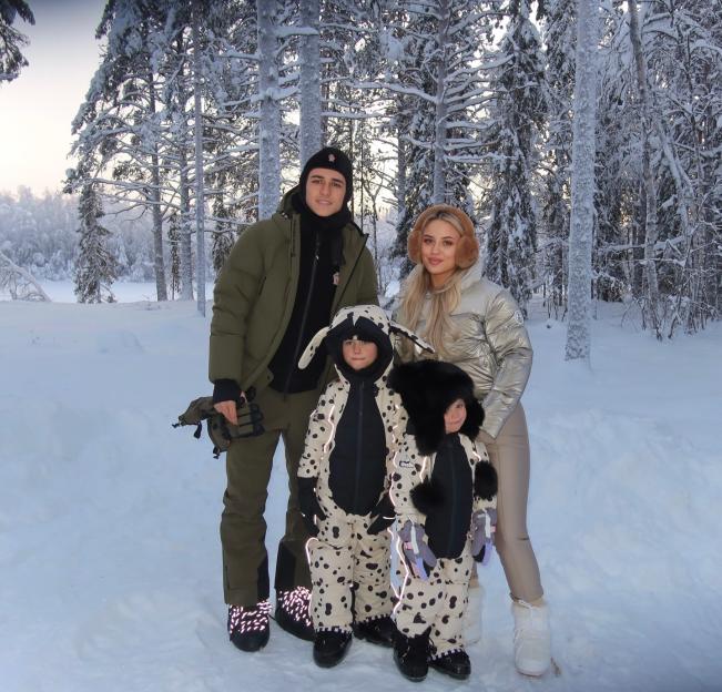 Phil Foden and Family Bundle Up for a Magical Holiday Adventure in Snowy Lapland to Meet Santa and His Reindeer!