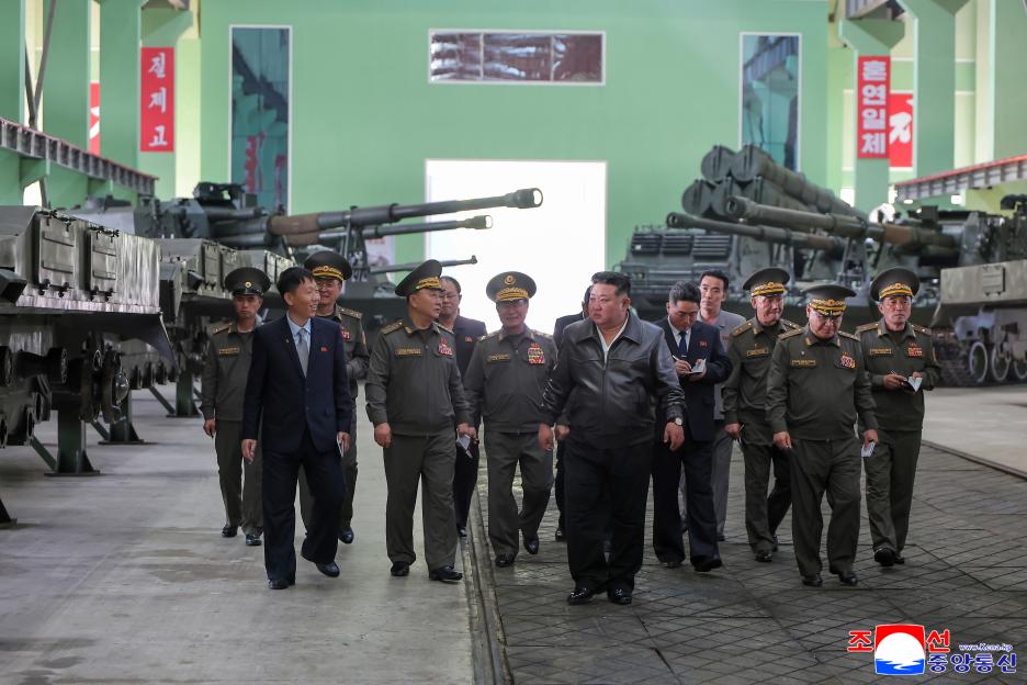 North Korean leader Kim Jong Un visits munitions factory
