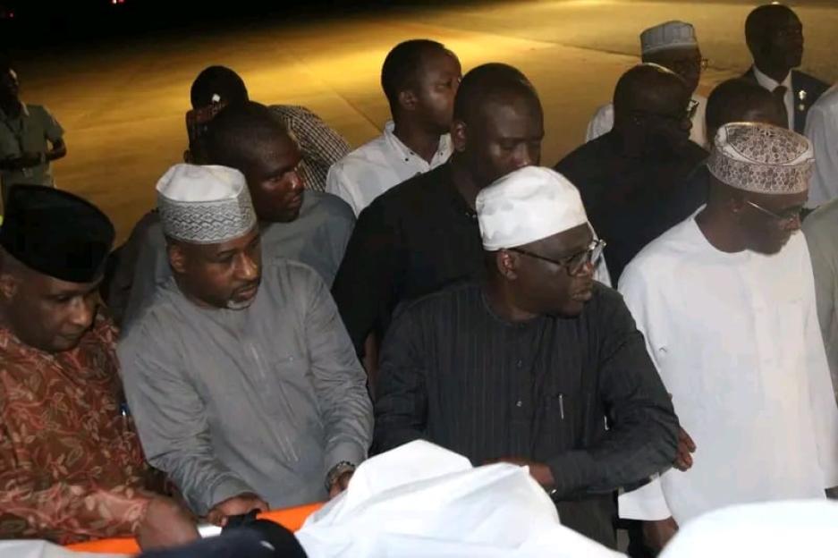 Fintiri receives Bamanga Tukur’s remains in Yola 