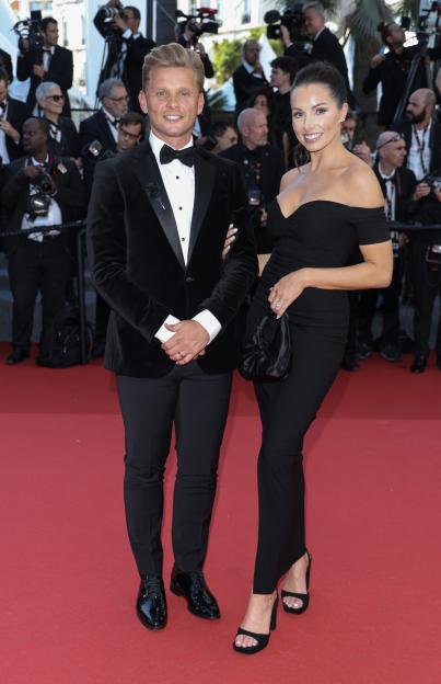 Jeff Brazier and Kate Dwyer attend the "Marcello Mio" Red Carpet at the 77th annual Cannes Film Festival.