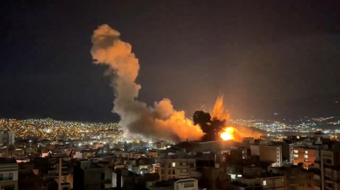 An explosion in Sanandaj, amid the U.S.-Israeli conflict with Iran