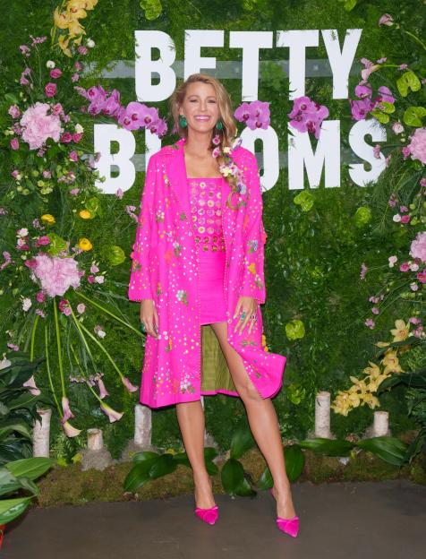 Blake Lively Promotes "It Ends With Us" At Betty Blooms Pop-Up