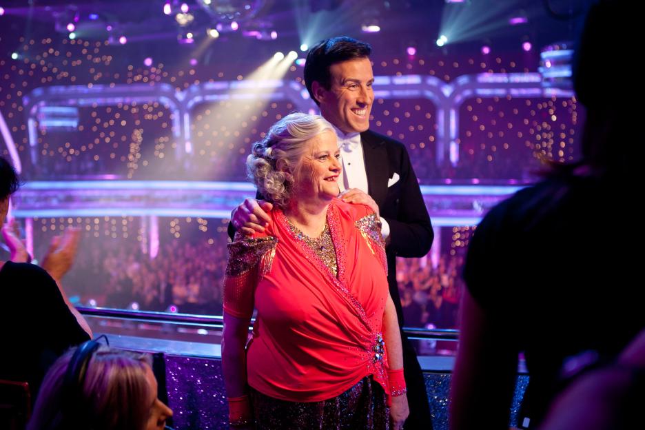 Ann Widdecombe and Anton Du Beke on "Strictly Come Dancing".