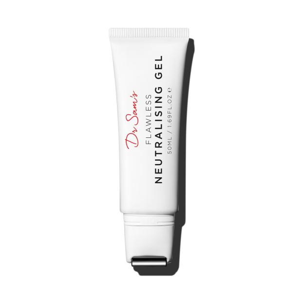Dr. Sam's Flawless Neutralising Gel in a white 50ml tube.