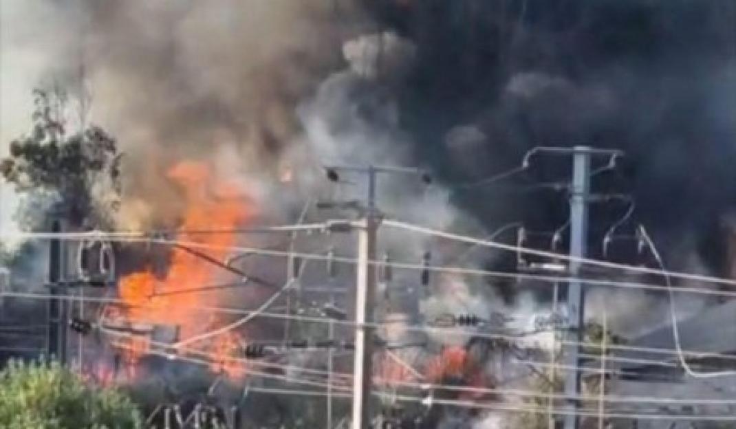 Massive Blaze Breaks Out Near East London Station, Leading to Rail Suspensions and 60 Firefighters Responding