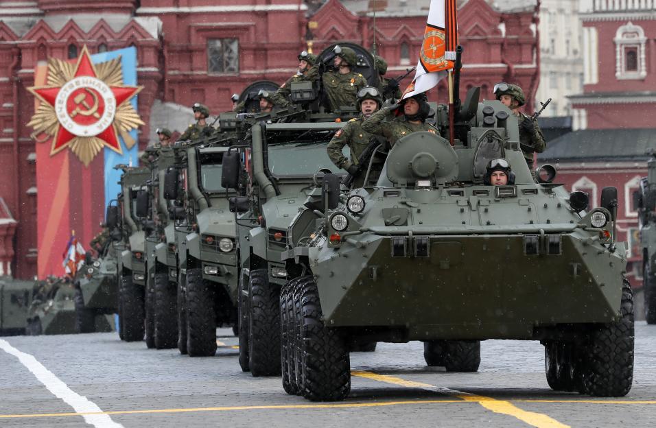 Russia stages its annual Victory Day parade on Moscow's Red Square