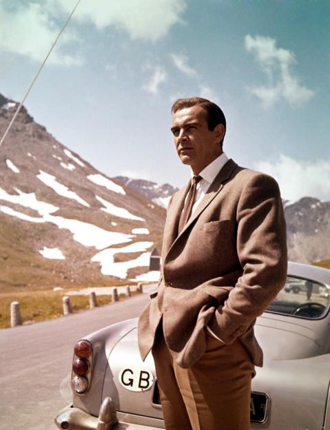 Sean Connery as James Bond in *Goldfinger* (1964).