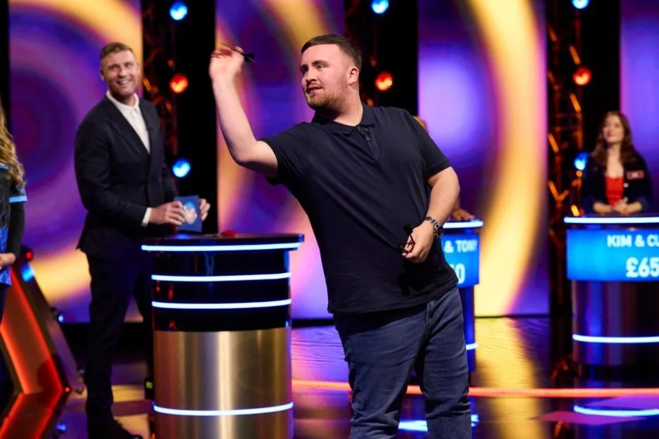 Celebrity Bullseye line up revealed as I’m A Celeb winner and EastEnders star arrive at filming with Luke Littler