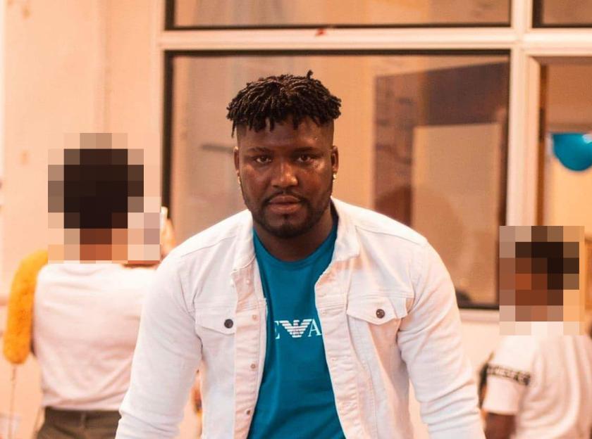 Gelson Fernandes, known as Matchas, in a white jacket and teal shirt.