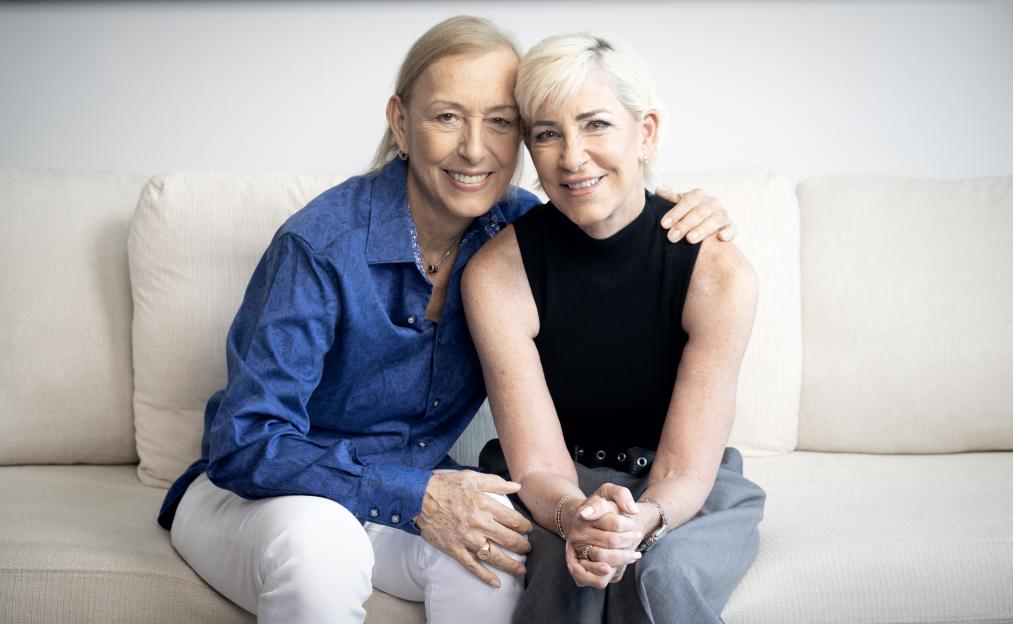 Tennis Icons Martina Navratilova and Chris Evert