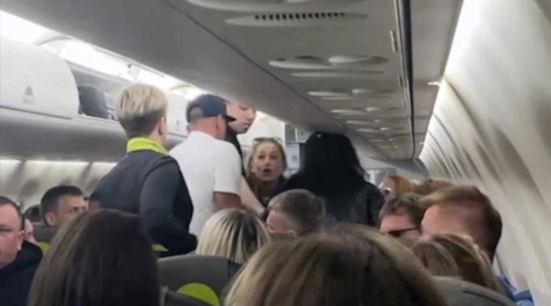 Plane brawl