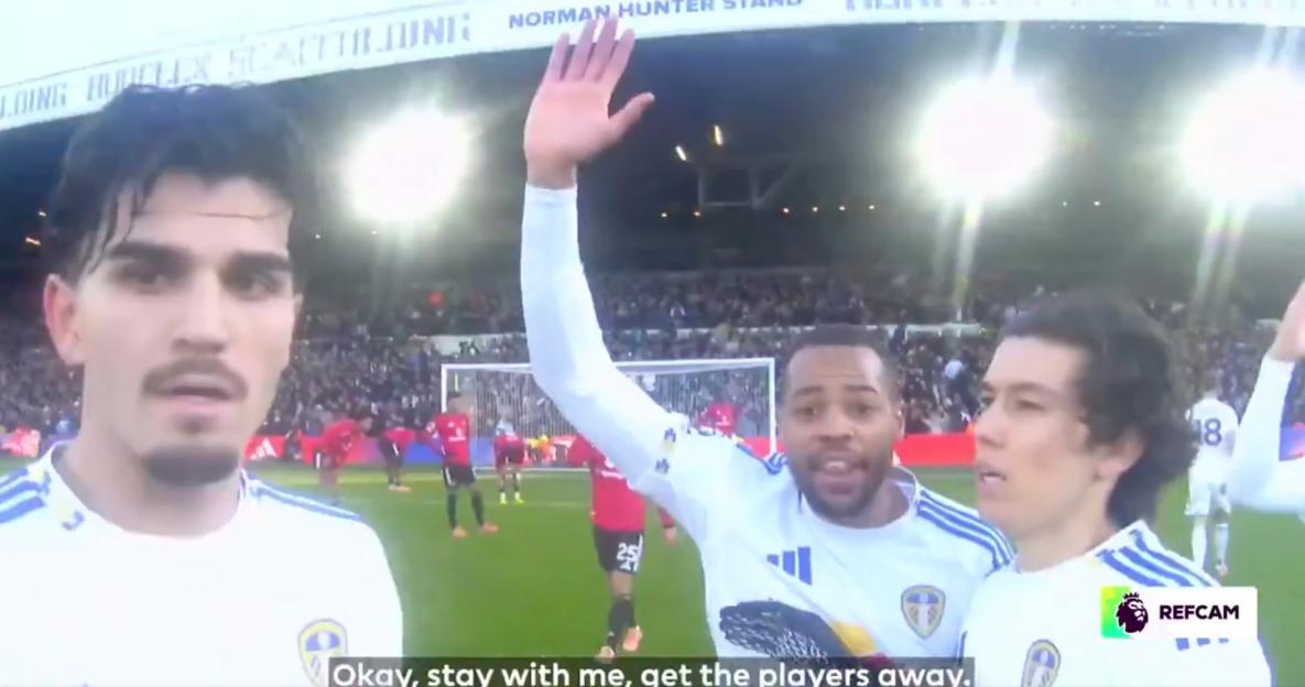 Fans Are Loving the 'Polite' Referee in New Ref Cam Footage from Leeds vs Man Utd!
