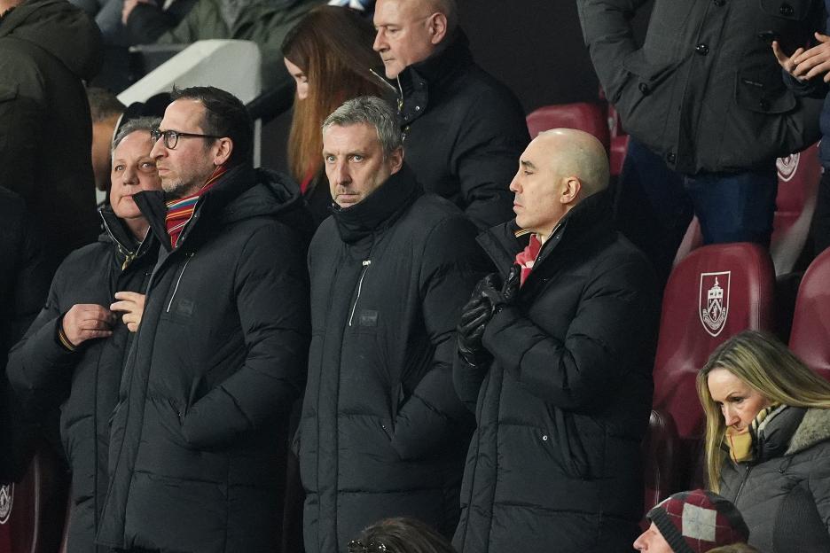 Manchester United Technical Director Jason Wilcox and CEO Omar Berrada in the stands.