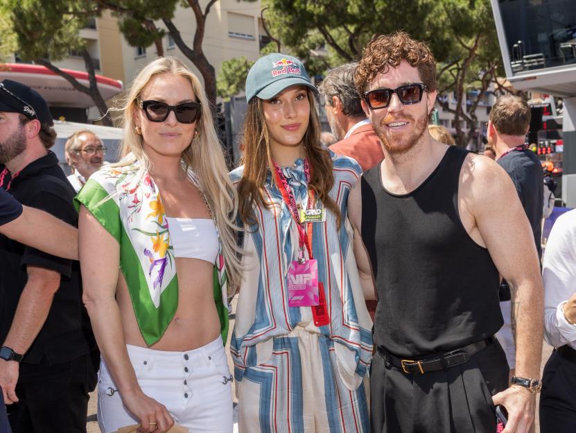 Lindsey Vonn, Eileen Gu, and Shaun White attend the F1 Grand Prix of Monaco.