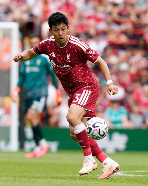 Liverpool, UK. 9th Aug, 2026. Wataru Endo of Liverpool during the Liverpool vs AS Monaco Pre Season Friendly match at Anfield, Liverpool. Picture credit should read: Andrew Yates/Sportimage Credit: Sportimage Ltd/Alamy Live News