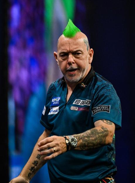Professional darts player Peter Wright.